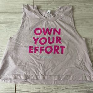 Cyclebar "own your effort" tank top size small, BNWOT
